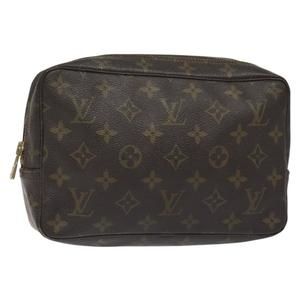 LOUIS VUITTON Monogram Trousse Toilette 23 Clutch Bag M47524 LV Auth BA3724